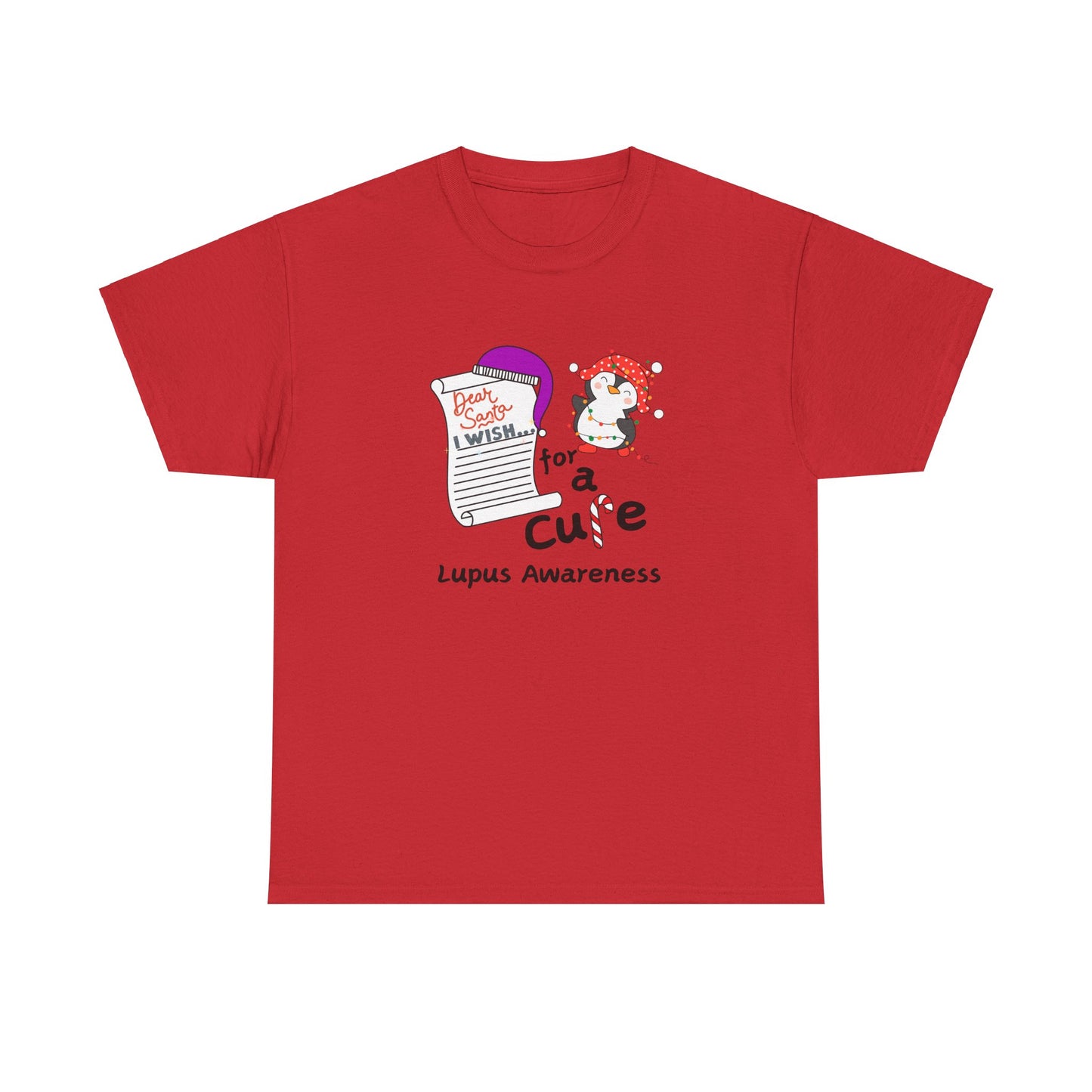 Unisex Heavy Cotton Tee, Lupus Awareness, Holiday Gift Ideas