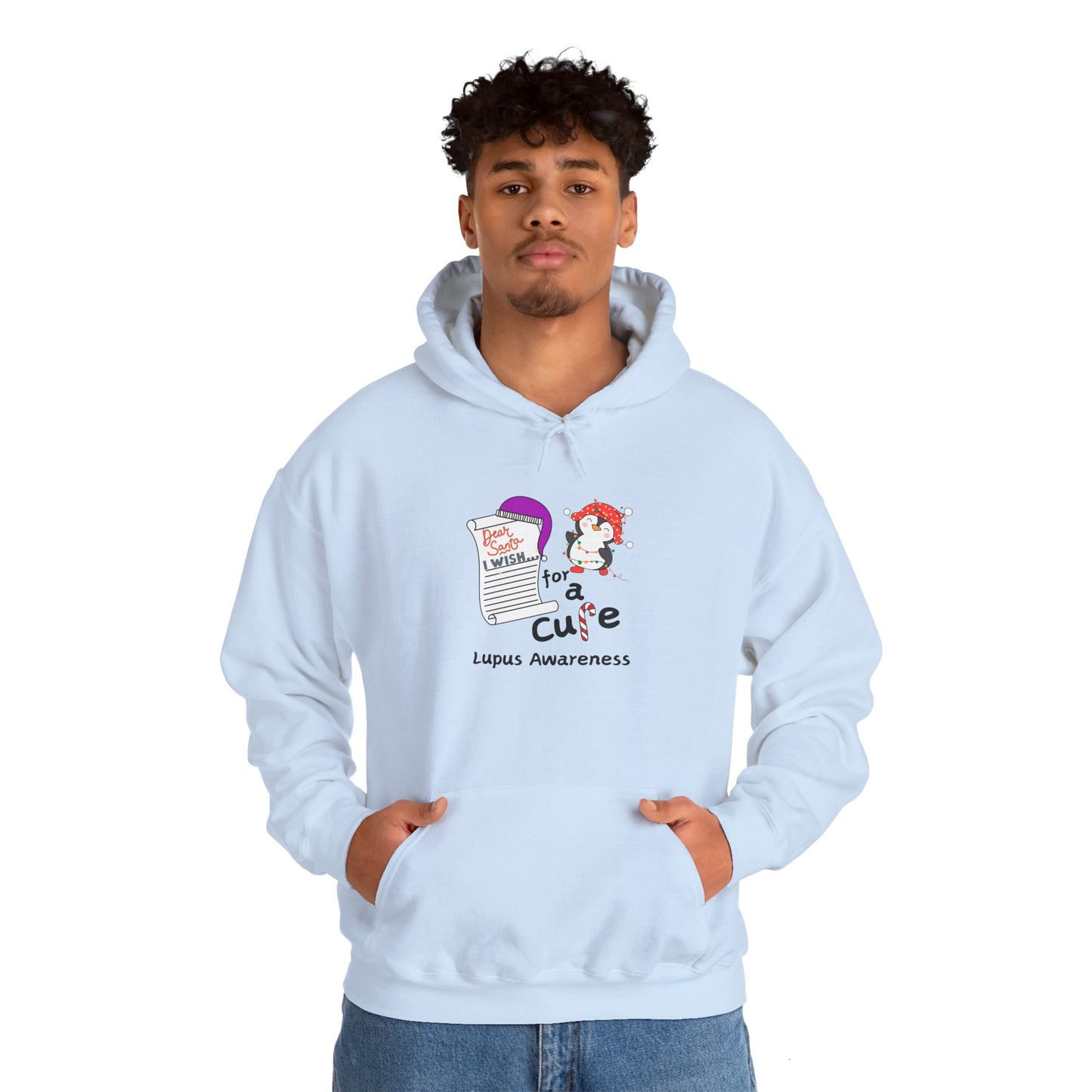 Unisex Hooded Sweatshirt, Lupus Awareness Hoodie, Holiday Gift Ideas