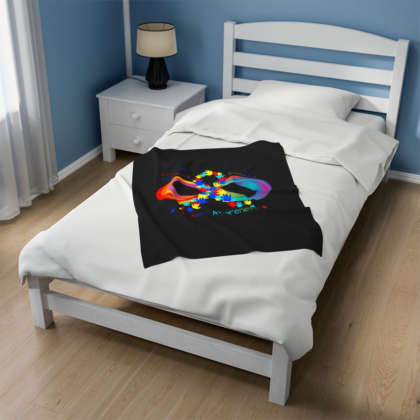 Autism Awareness Velveteen Plush Blanket