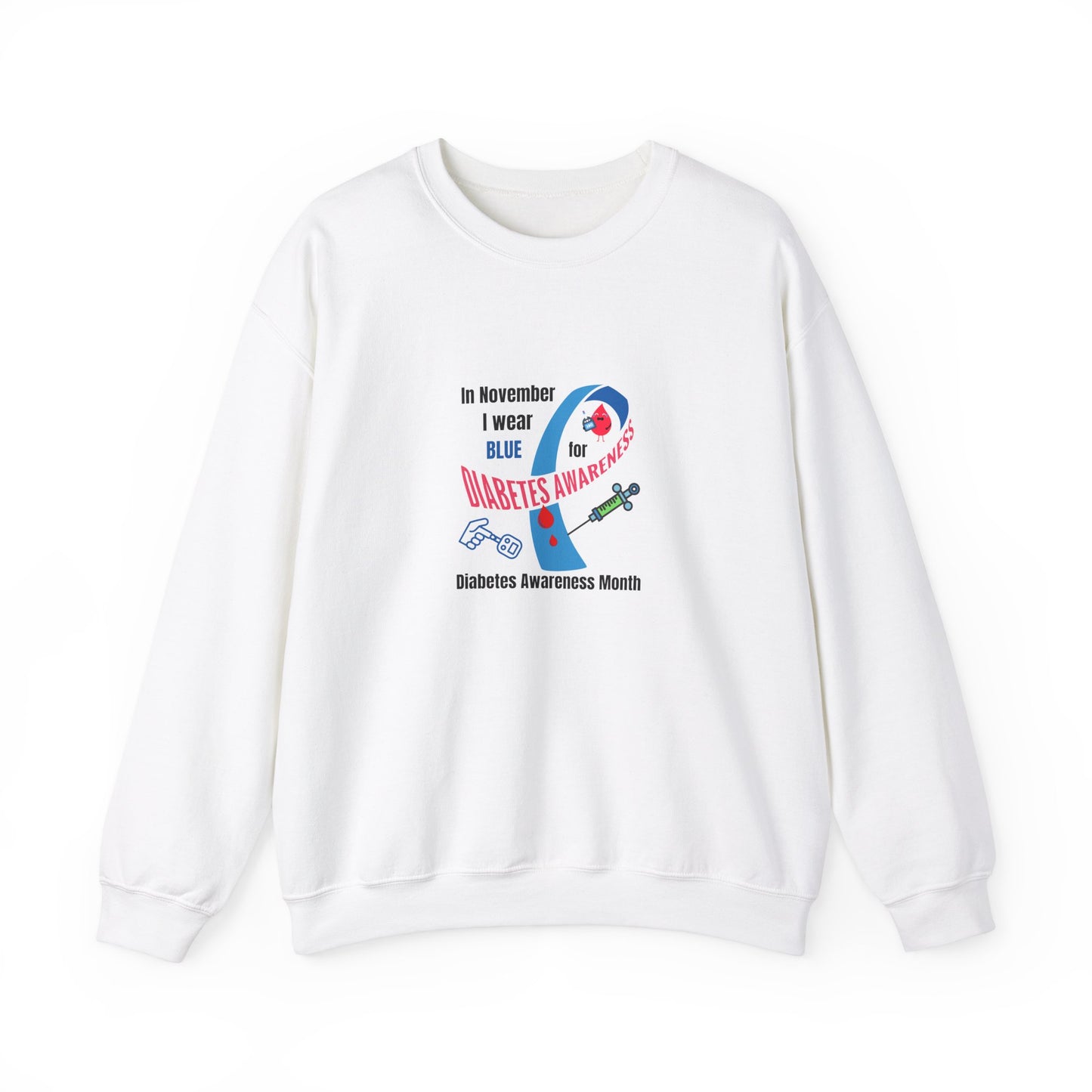 Diabetes Awareness Unisex Heavy Blend™ Crewneck Sweatshirt