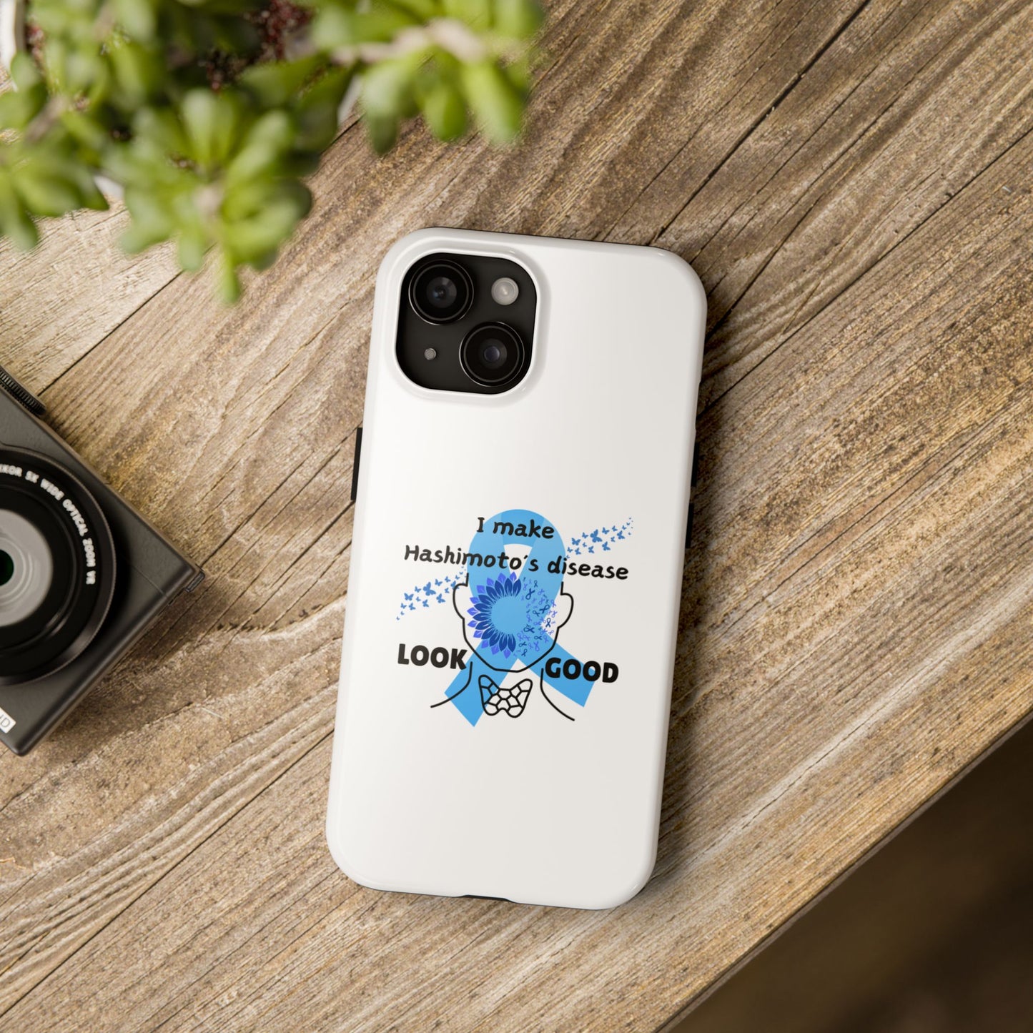 Hashimoto's Disease Awareness Phone Case, Tough iPhone Case