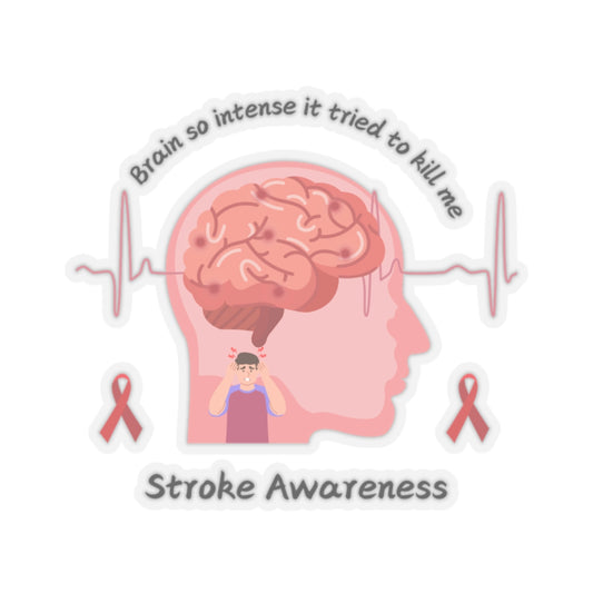 Stoke Awareness Kiss-Cut Stickers