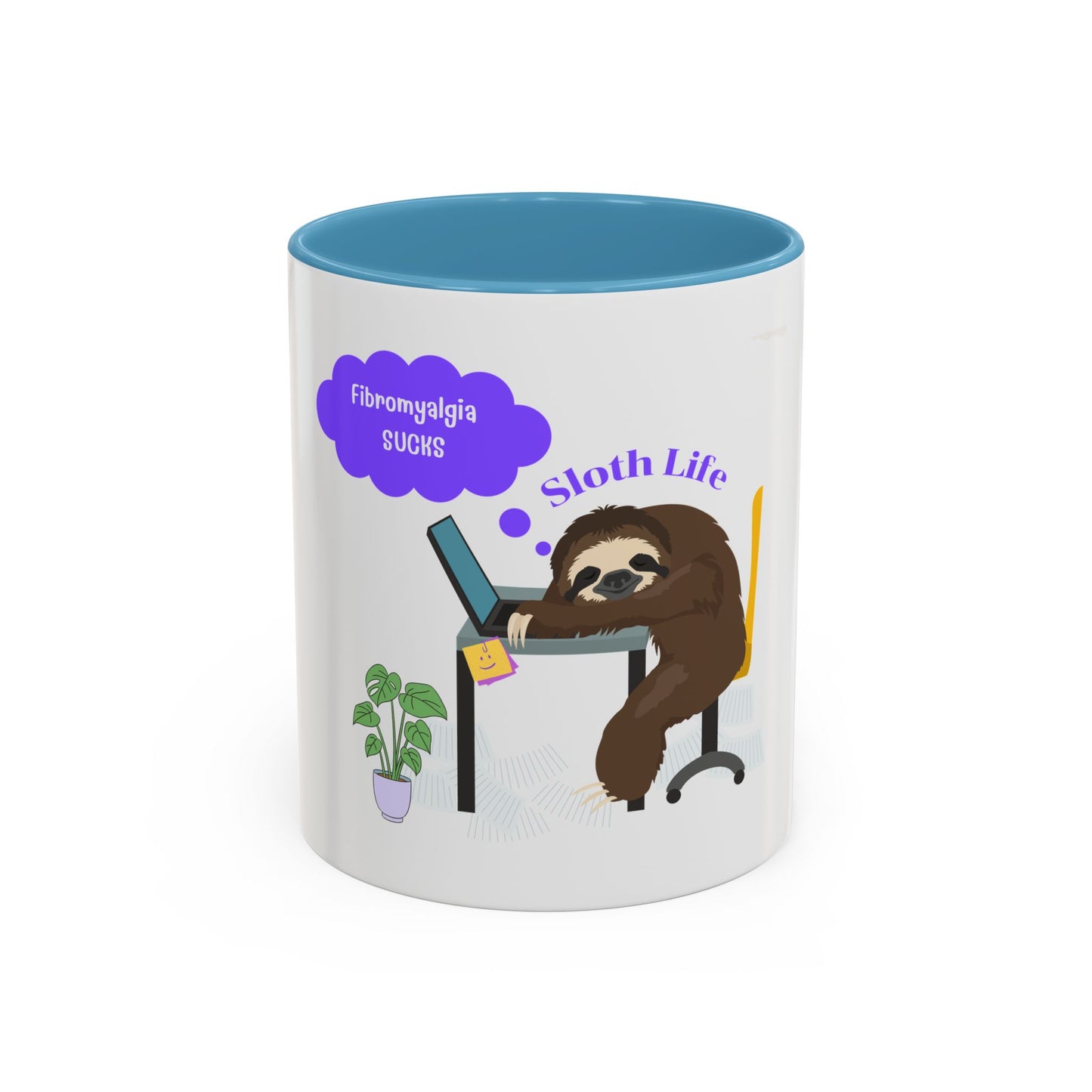 Fibromyalgia Sucks Accent Coffee Mug 11 oz