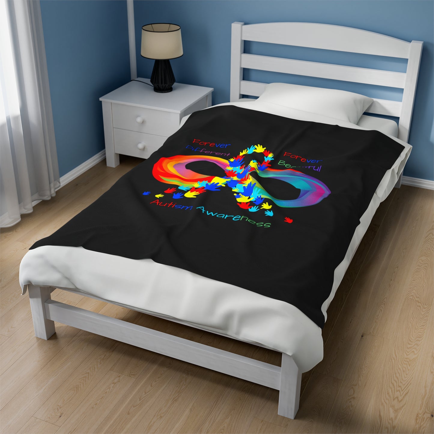 Autism Awareness Velveteen Plush Blanket