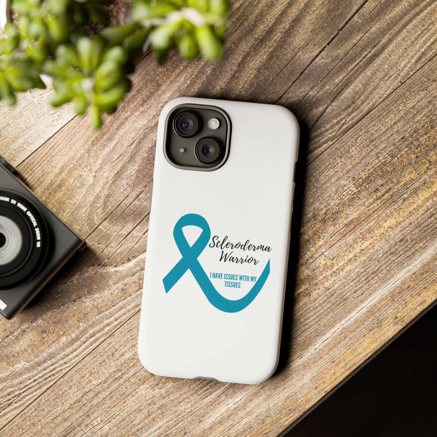 iPhone scleroderma warrior tough phone Cases