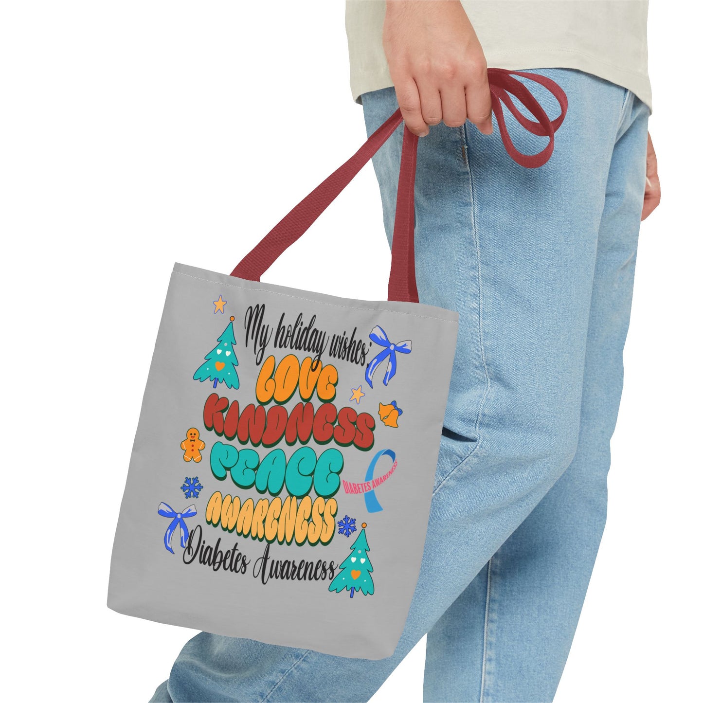 Diabetes Awareness Holiday Wishes Tote Bag