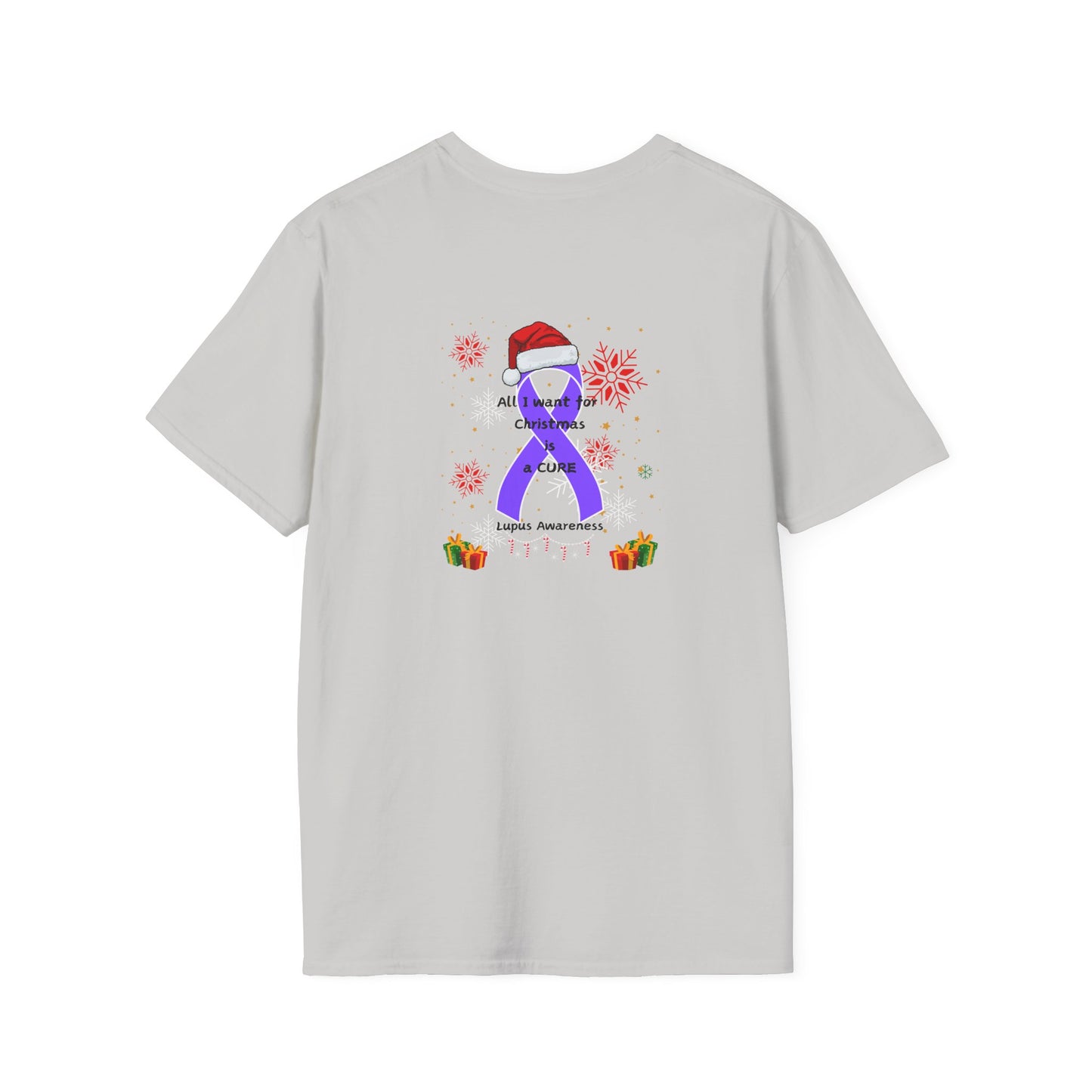 Lupus Awareness All I Want for Christmas Unisex Softstyle T-Shirt