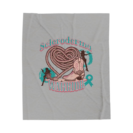 Scleroderma Warrior Valentine Velveteen Plush Blanket