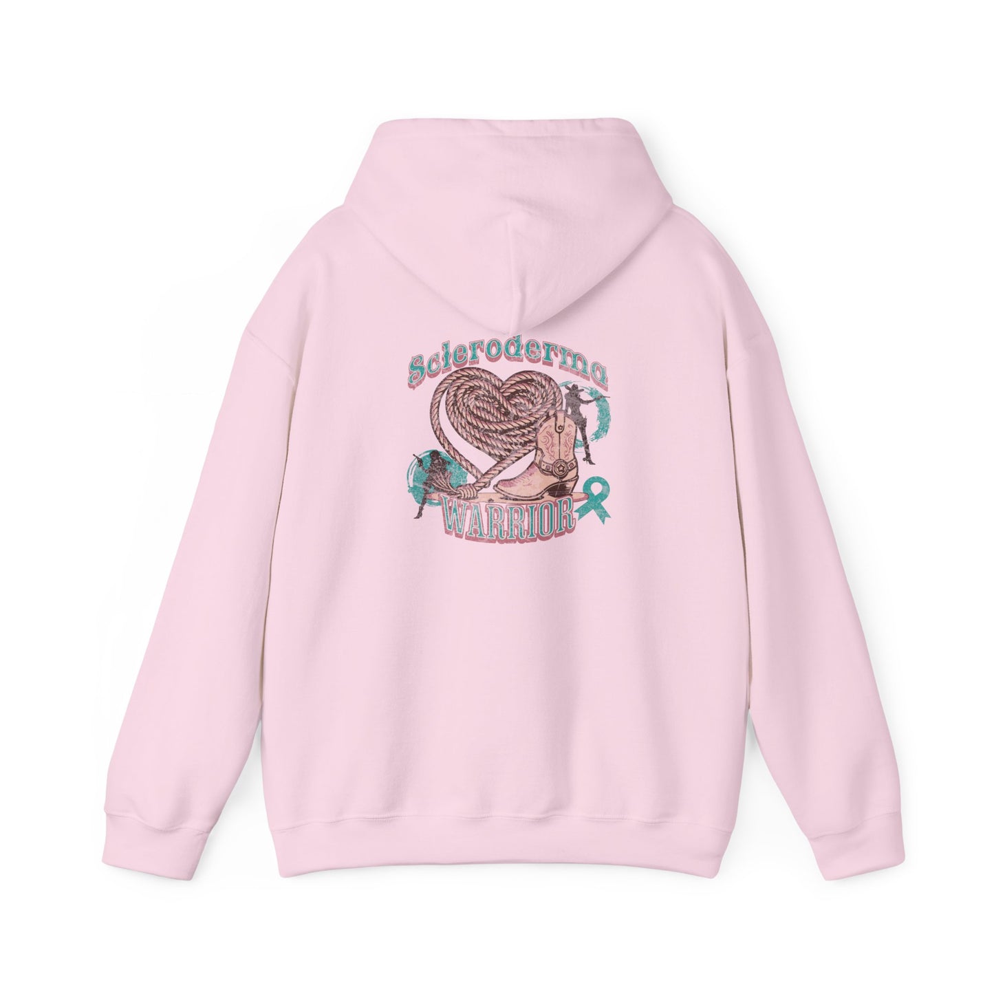 Scleroderma Warrior Western Valentine Hoodie Unisex Heavy Hooded Sweatshirt