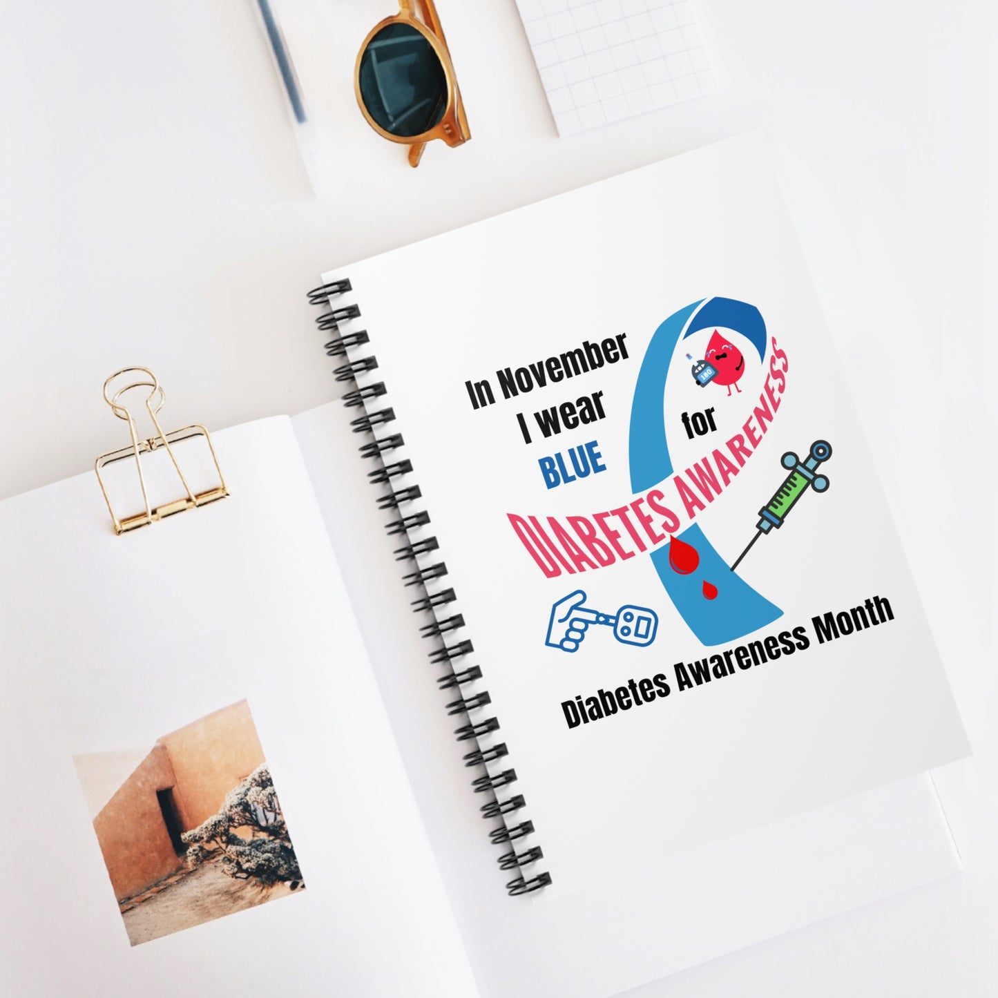 Diabetes Awareness Spiral Notebook - Ruled Line