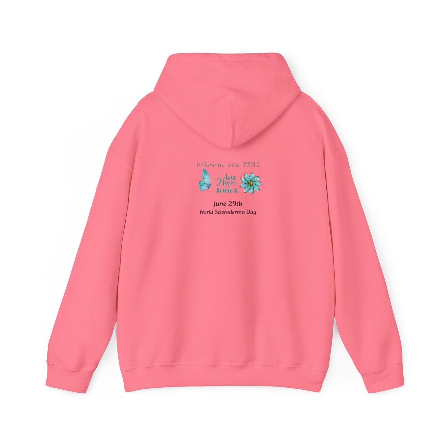 Scleroderma Awareness Teal June Unisex Heavy Blend™ Hooded Sweatshirt