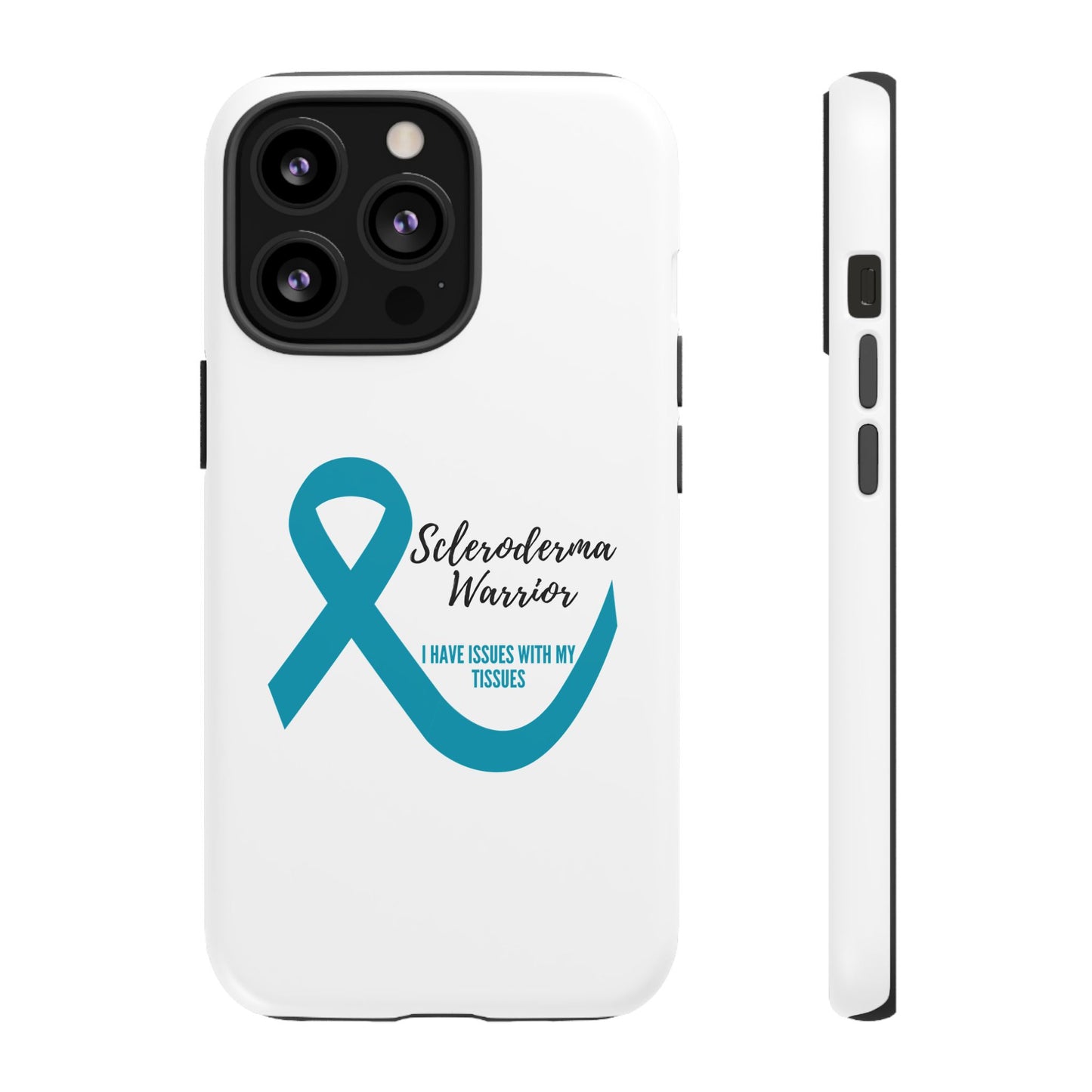 iPhone scleroderma warrior tough phone Cases