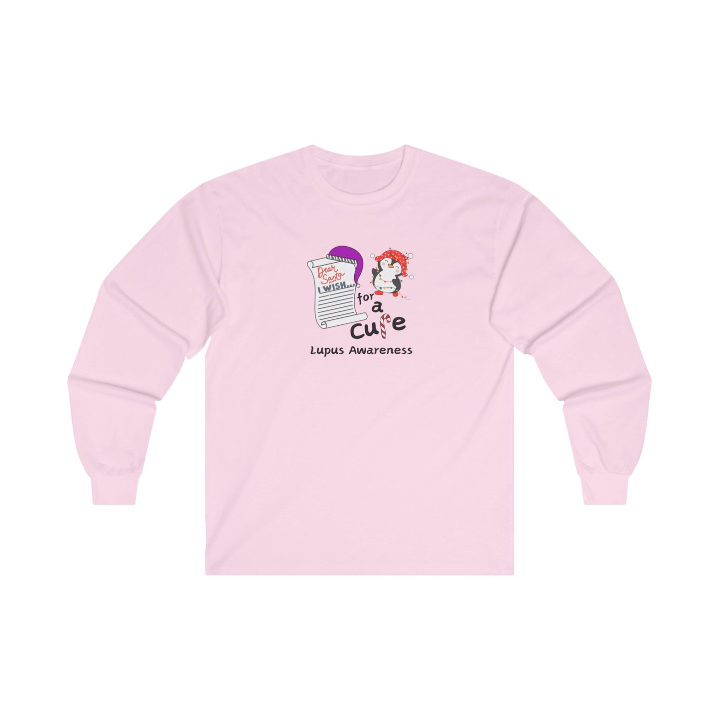 Unisex Ultra Cotton Long Sleeve Tee, Lupus Awareness, Holiday Gift Ideas