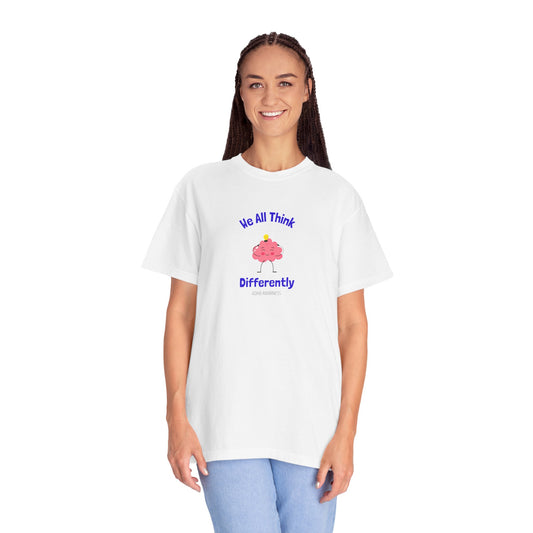 Unisex T-shirt ADHD awareness we all think differently