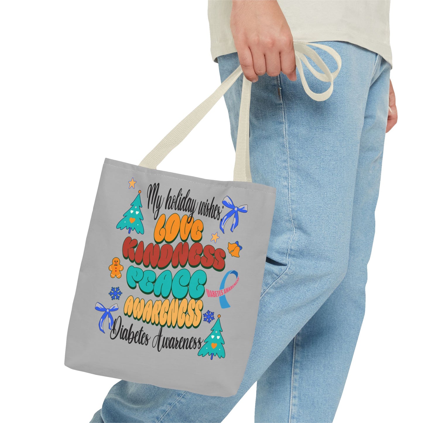 Diabetes Awareness Holiday Wishes Tote Bag