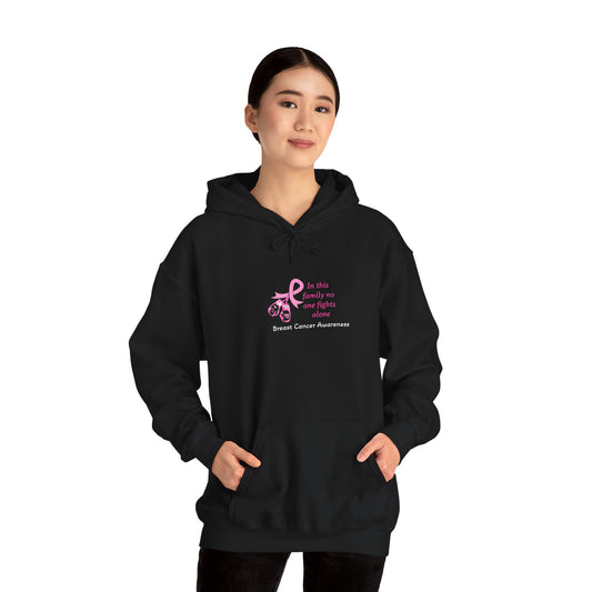 Hoodie - Breast Cancer Awareness No One Fights Alone