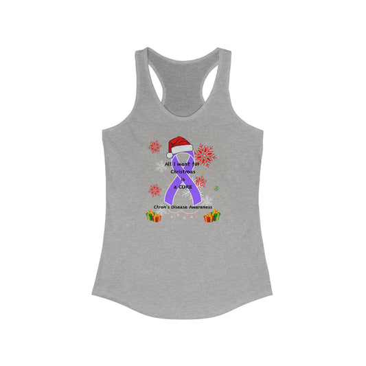 Chron's Disease Awareness Women's Ideal Racerback Tank