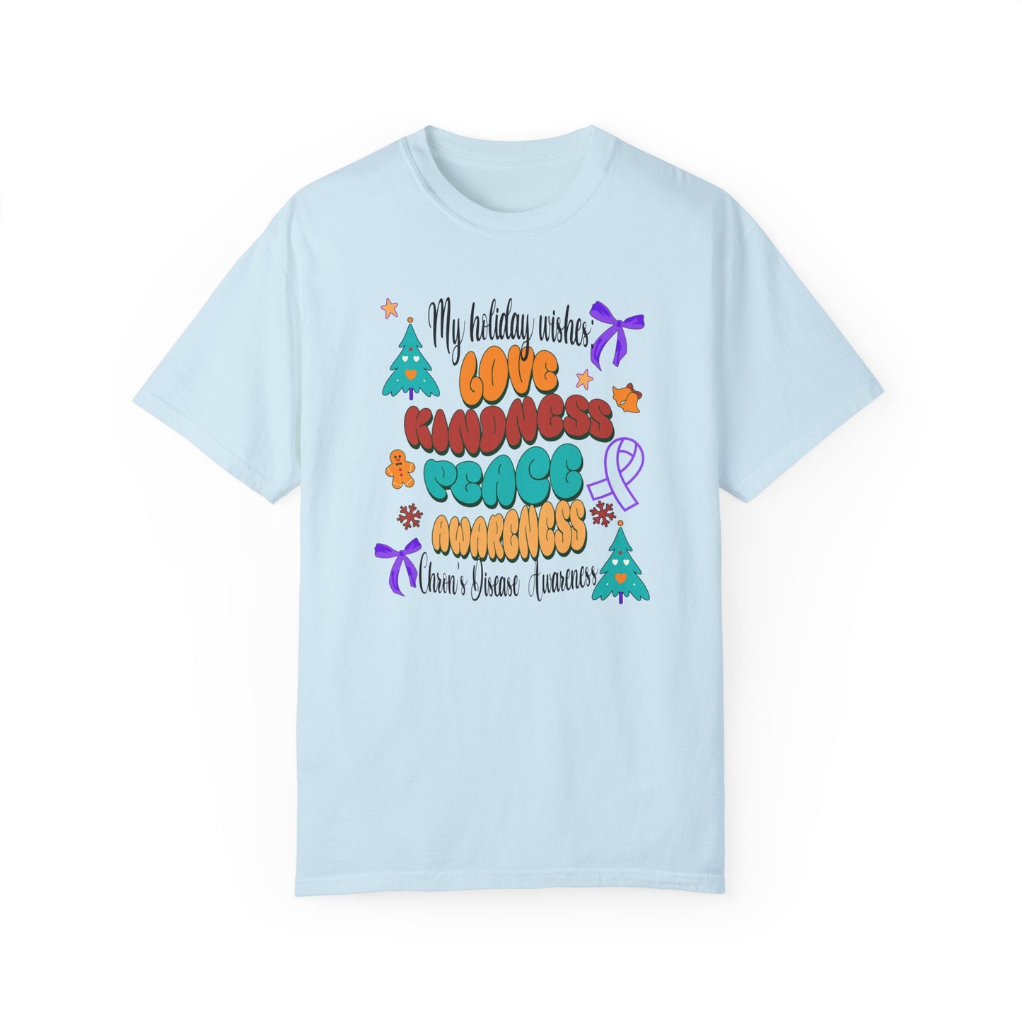 Chron's Disease Awareness Holiday Theme T-shirt