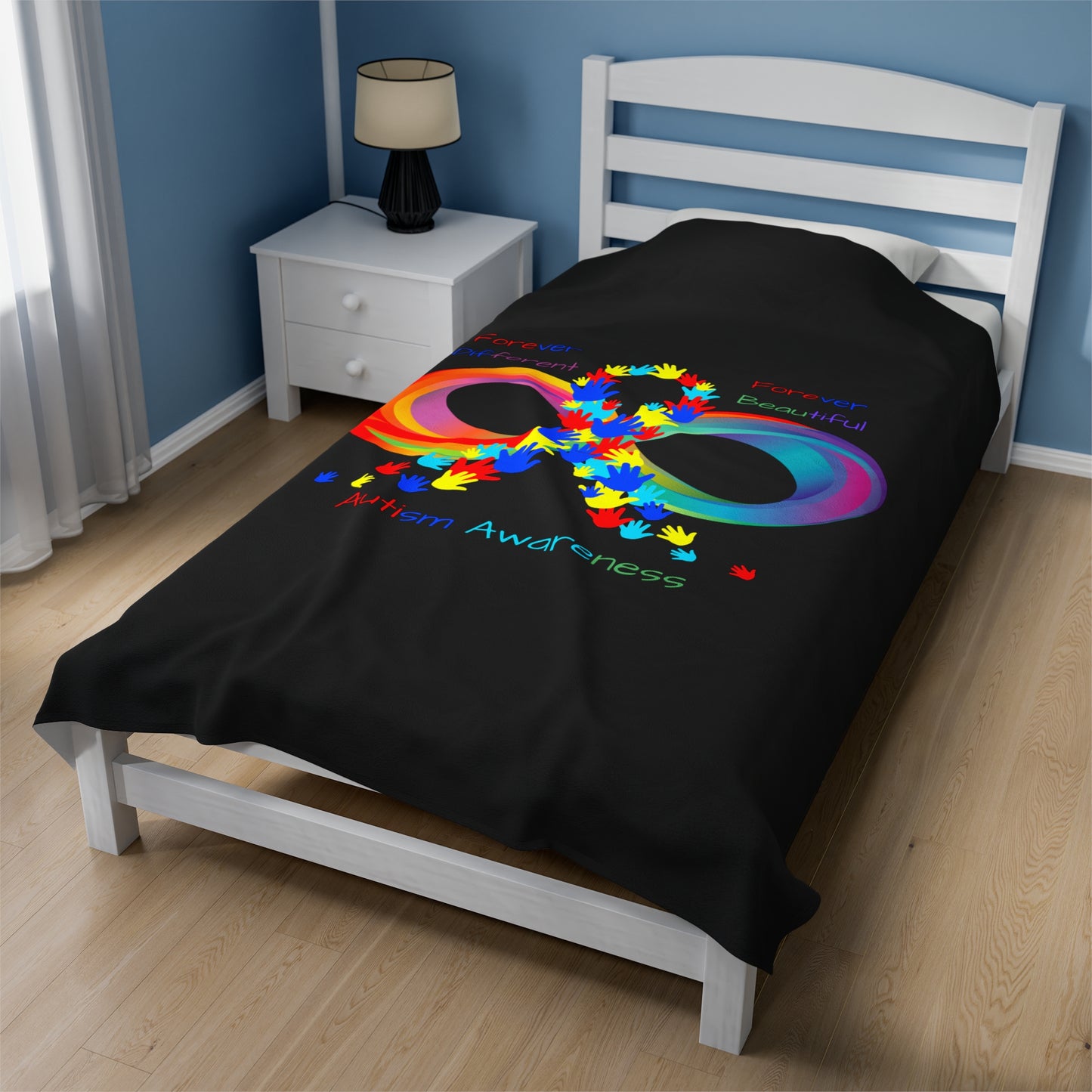 Autism Awareness Velveteen Plush Blanket