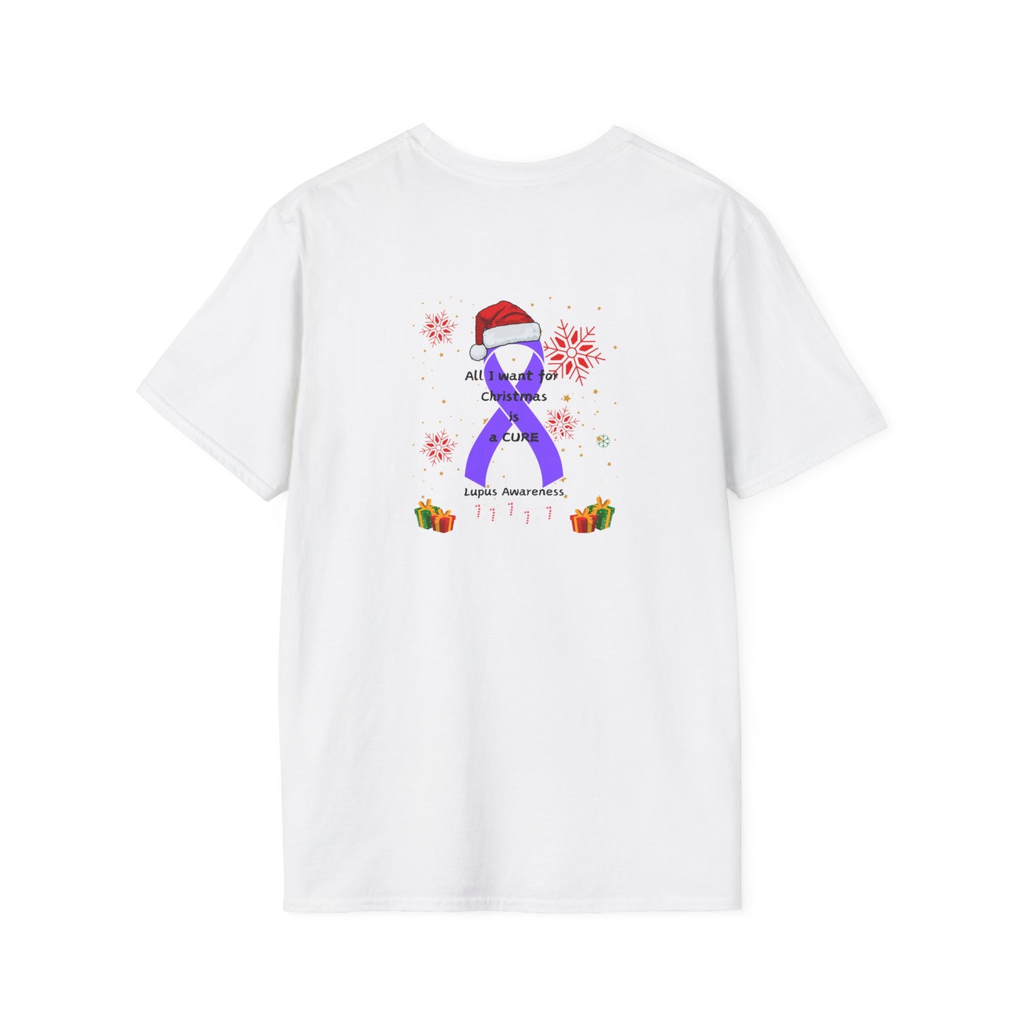 Lupus Awareness All I Want for Christmas Unisex Softstyle T-Shirt