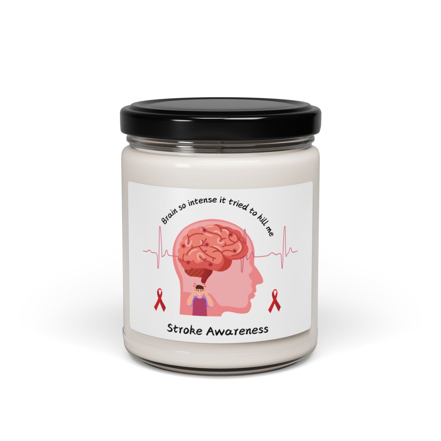 Stroke Awareness Scented Soy Candle, 9oz