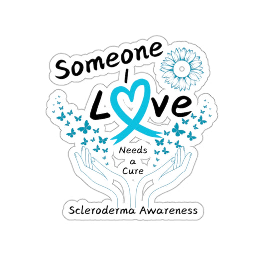 Scleroderma Awareness Kiss-Cut Stickers