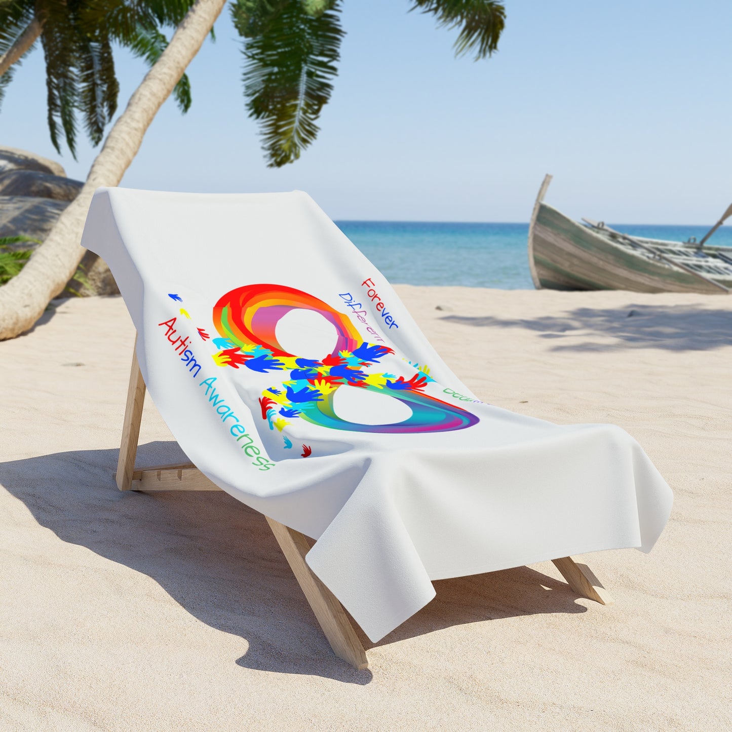 Autism Awareness Beach Towel