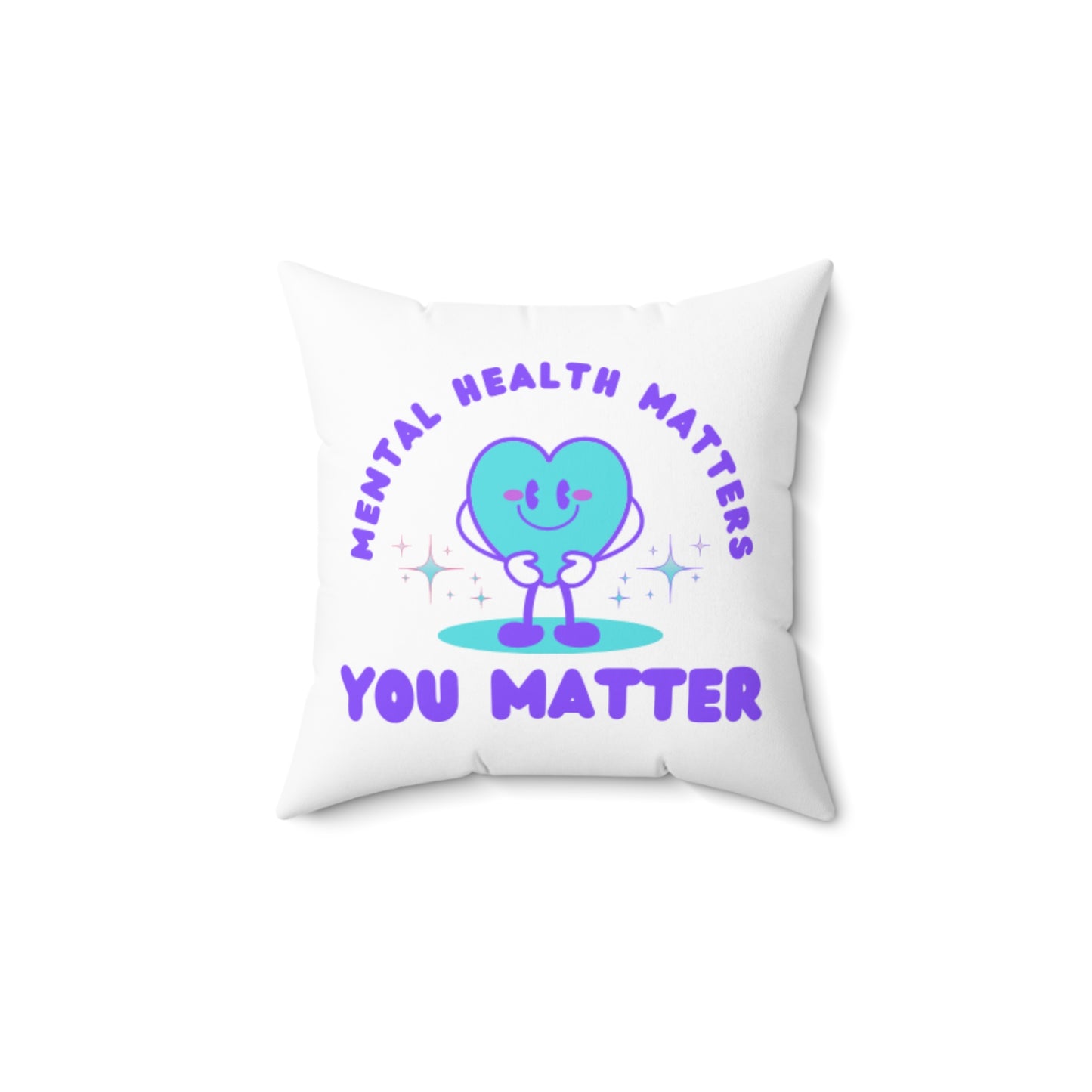 Mental Health Awareness Spun Polyester Square Pillow