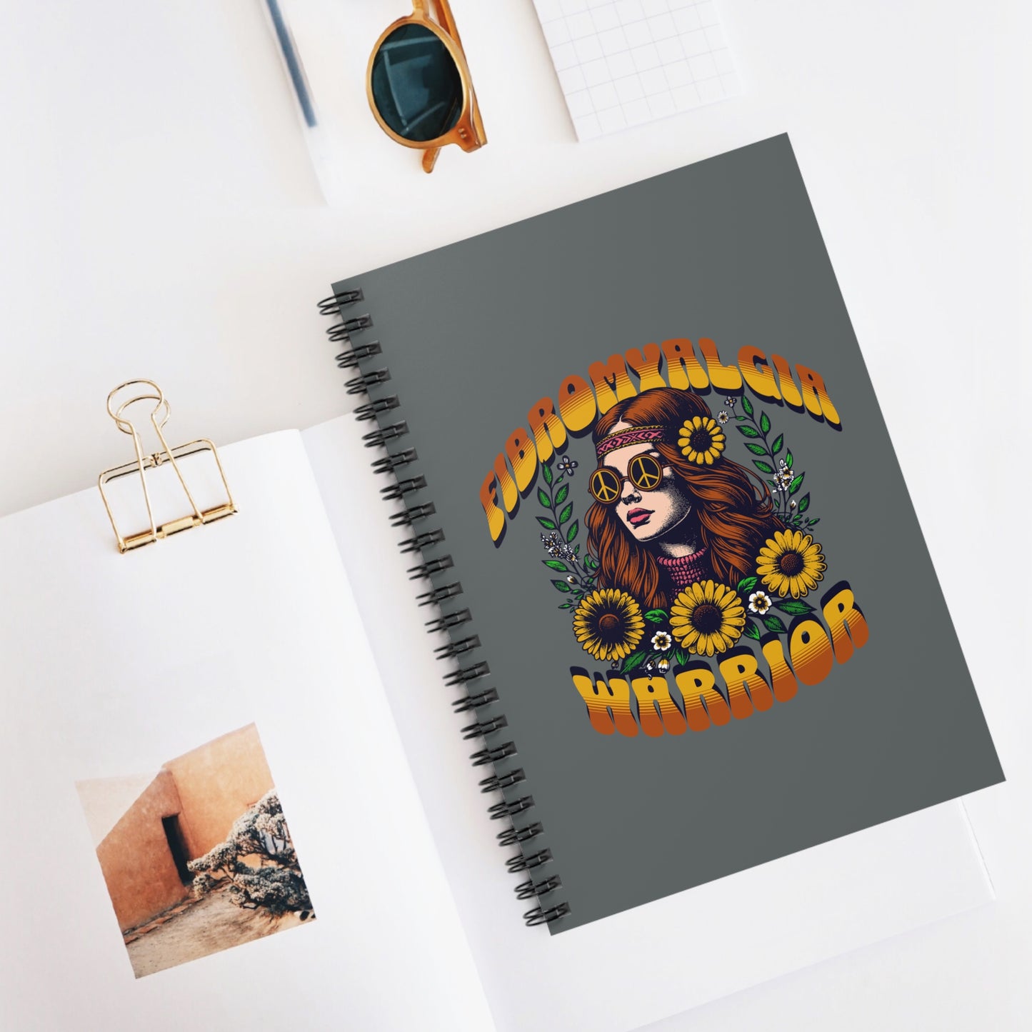 Fibromyalgia Warrior Spiral Notebook - Ruled Line