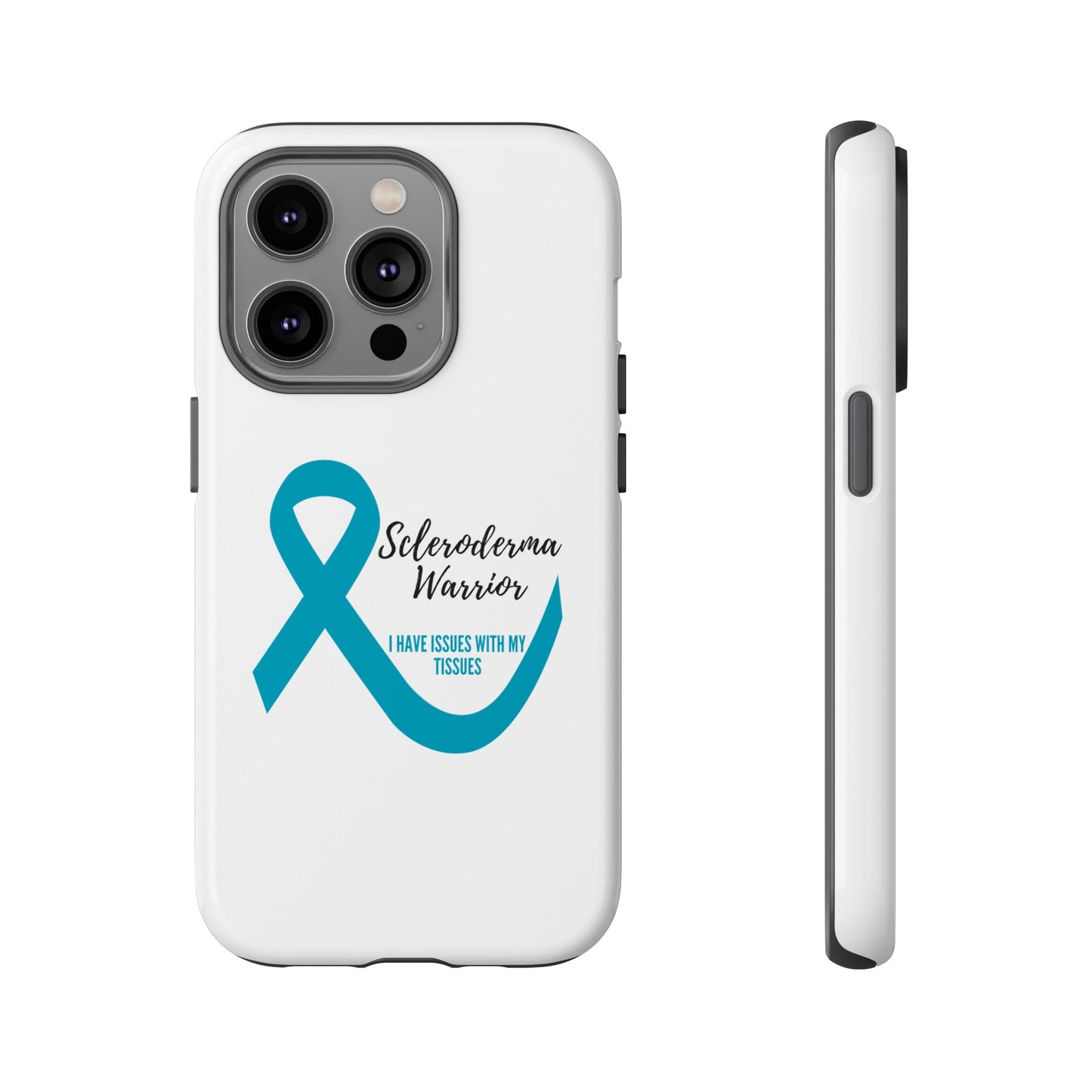 iPhone scleroderma warrior tough phone Cases