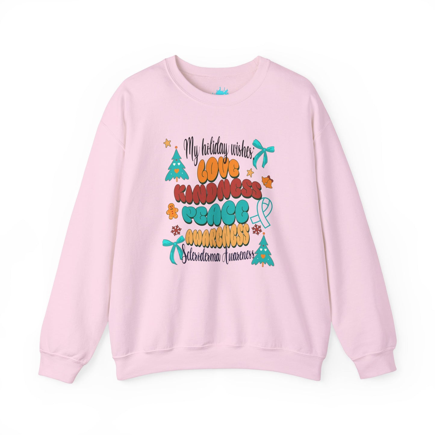 Scleroderma Holiday Wishes Crewneck Sweatshirt