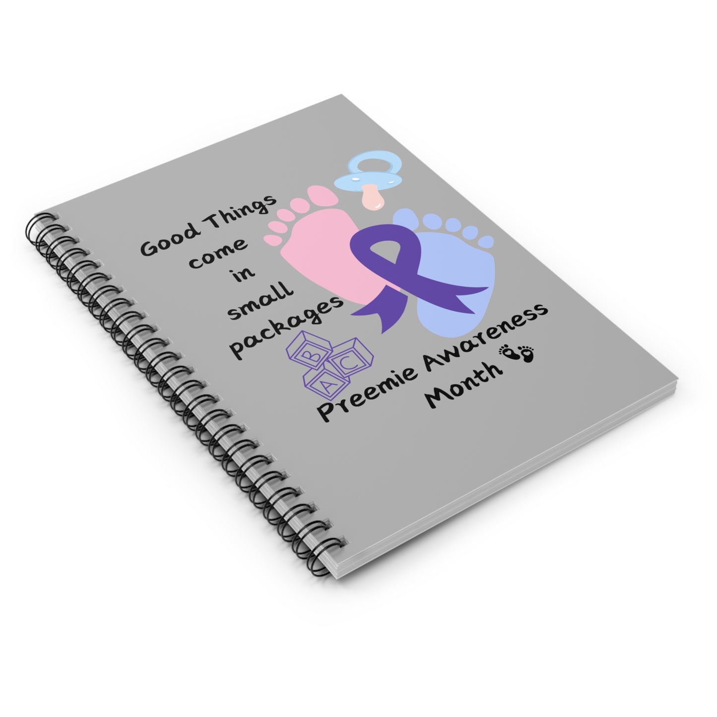 Preemie Awareness Prematurity Awareness Spiral Notebook - Ruled Line