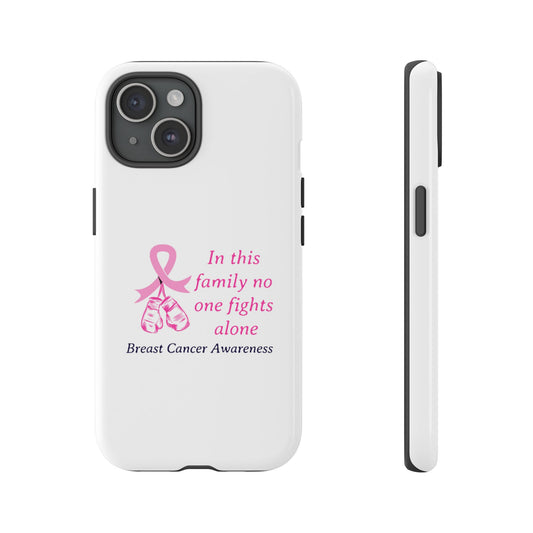 Breast Cancer Awareness Tough Phone Cases, Breast Cancer Support iPhone Cases, Pink Ribbon Survivor Gifts, Chemo Warrior Accessories, Strong