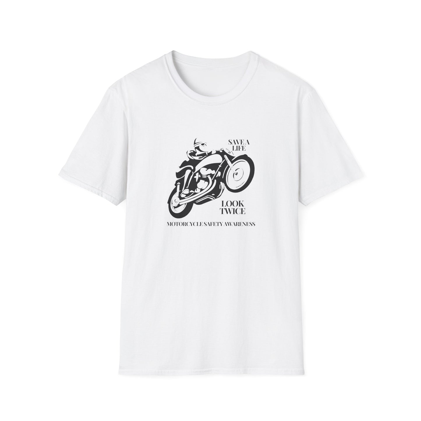 Motorcycle Safety Awareness Unisex Softstyle T-Shirt