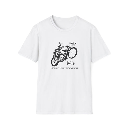 Motorcycle Safety Awareness Unisex Softstyle T-Shirt