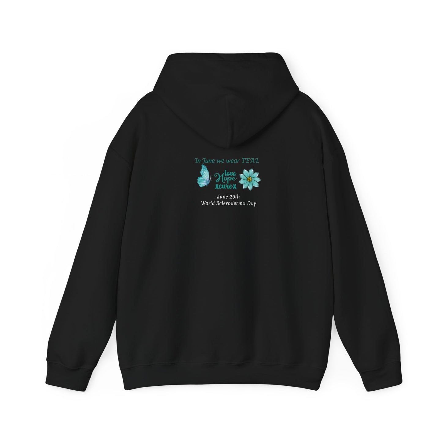 Scleroderma Awareness Teal June Unisex Heavy Blend™ Hooded Sweatshirt