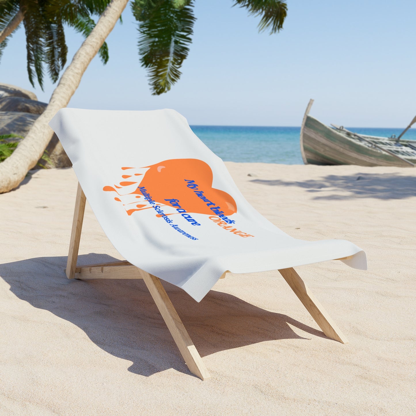 Multiple Sclerosis Awareness Beach Towel