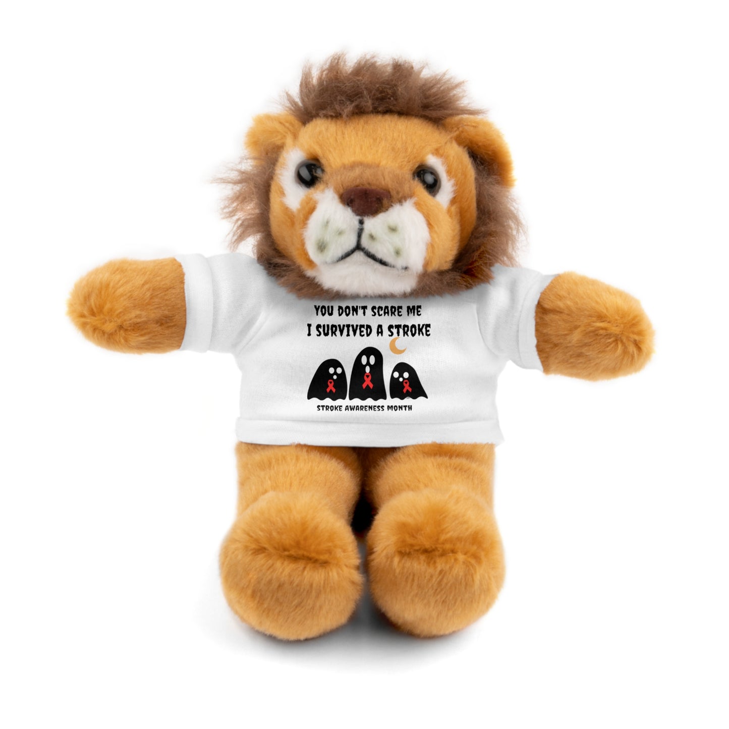 Stroke Awareness Halloween Stuffed Animals with Tee