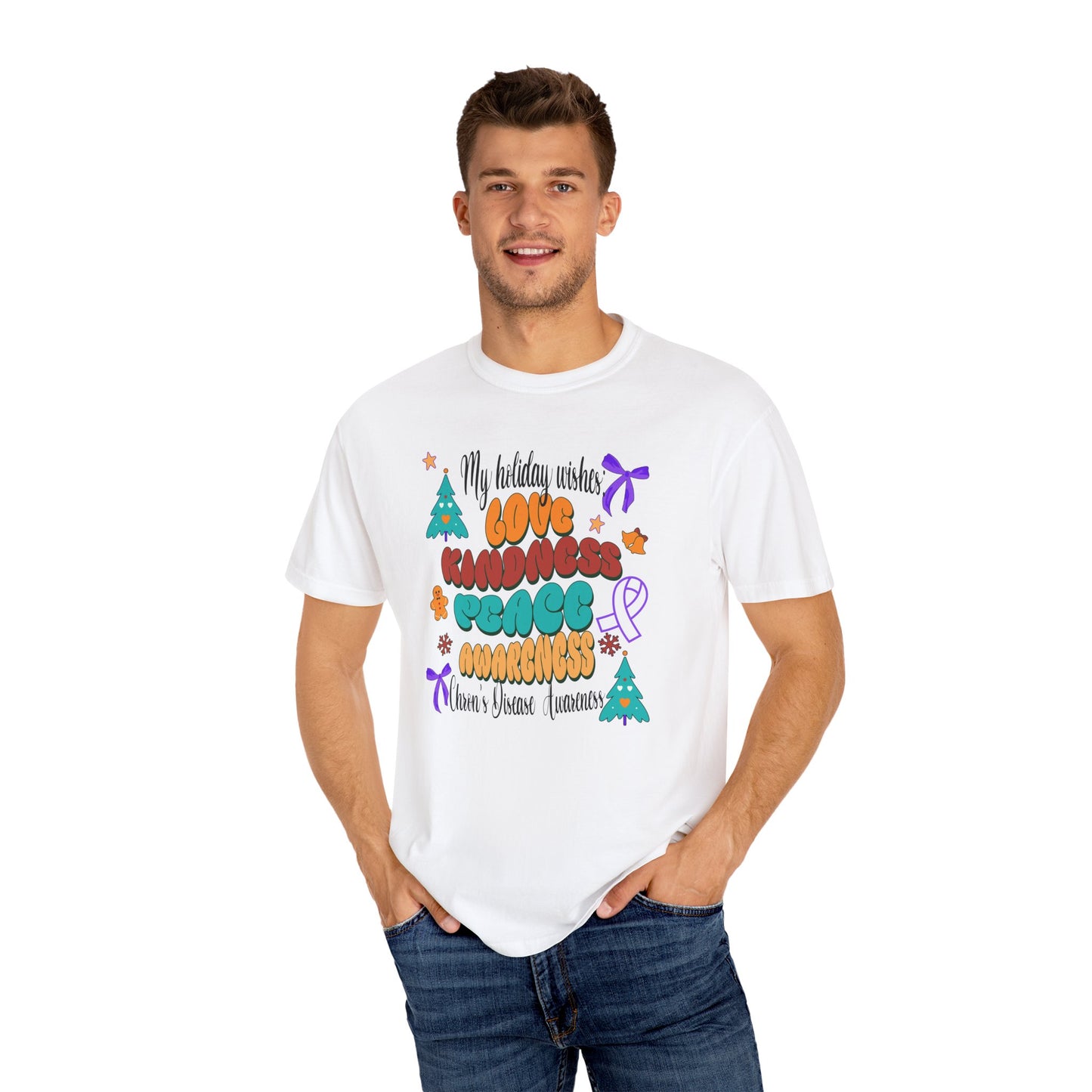 Chron's Disease Awareness Holiday Theme T-shirt