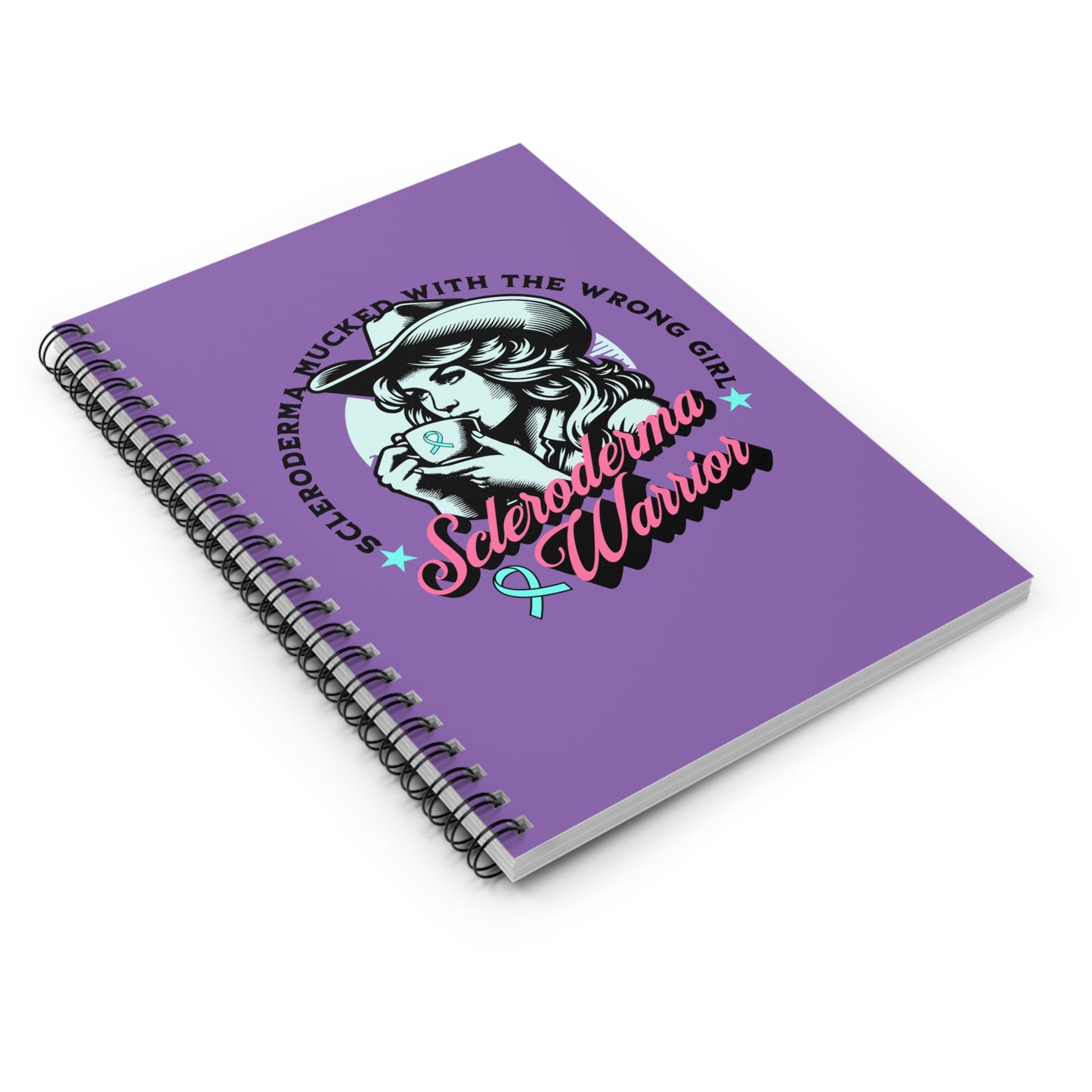 Scleroderma Warrior Spiral Notebook - Ruled Line