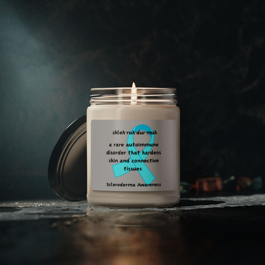 Scleroderma Awareness Defining Scleroderma Scented Soy Candle, 9oz