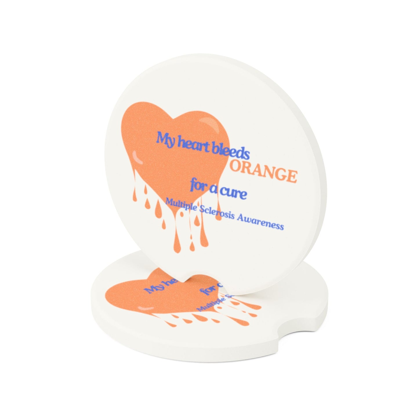 Multiple Sclerosis Awareness Soapstone Car Coaster