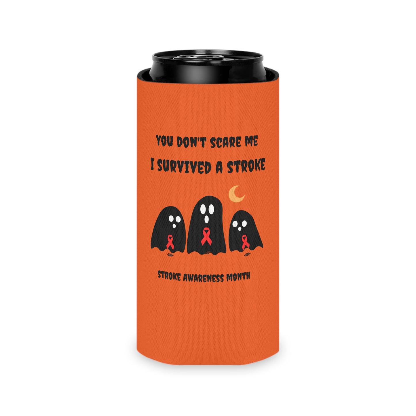 Stroke Awareness Halloween Can Cooler