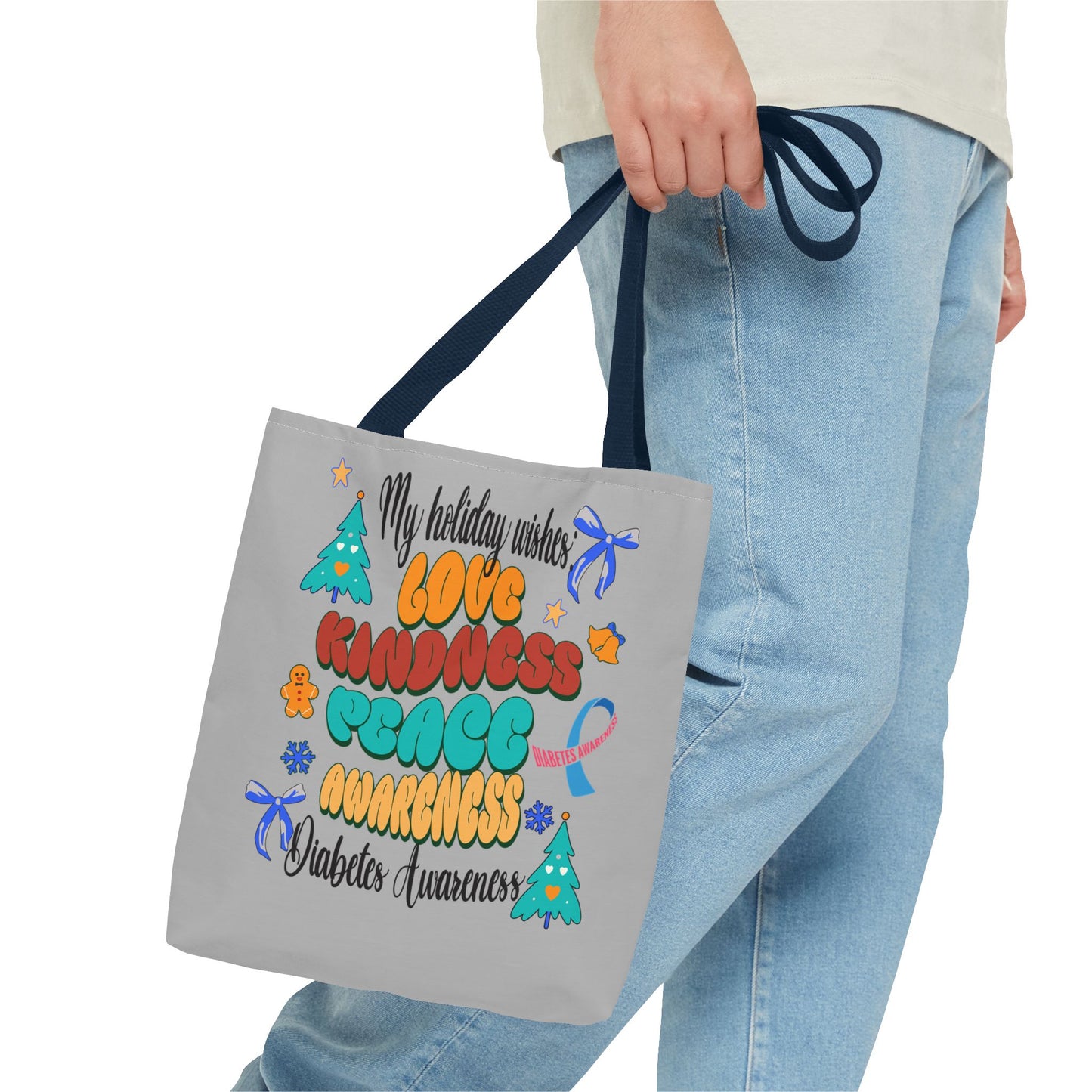 Diabetes Awareness Holiday Wishes Tote Bag