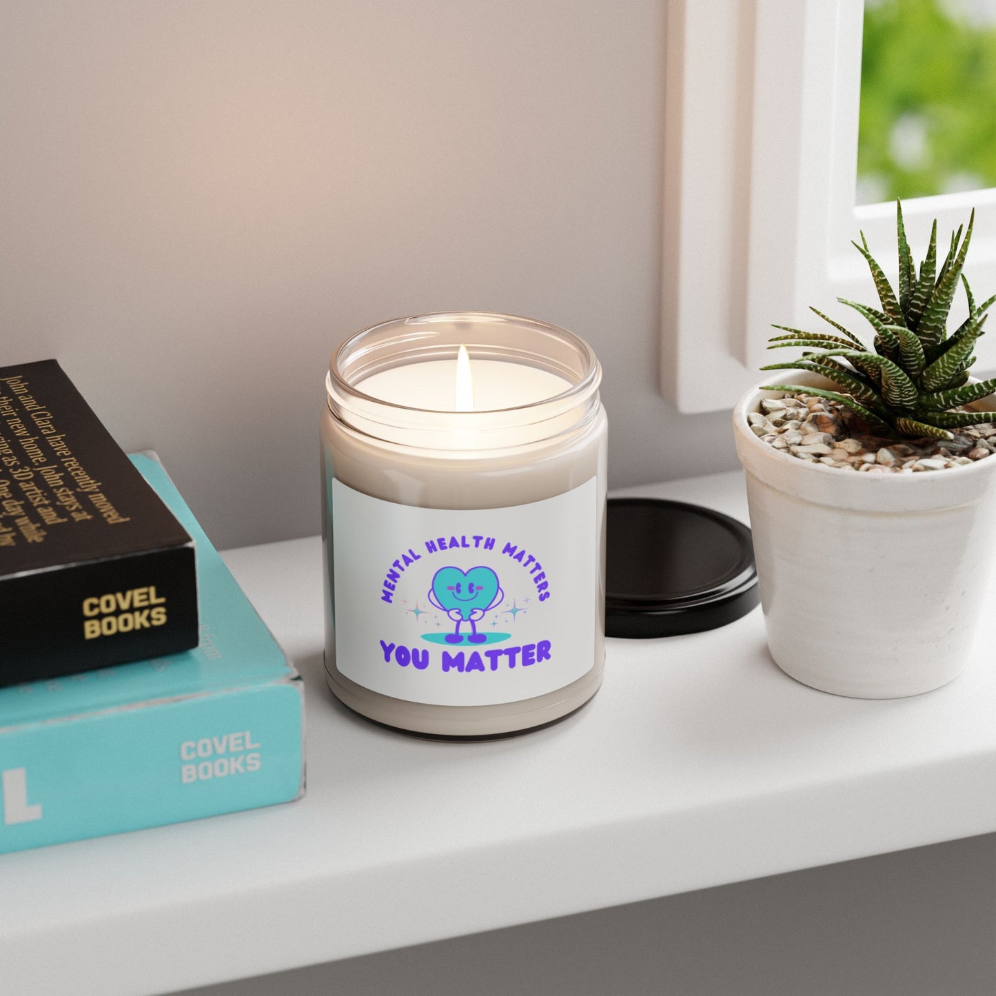 Scented Soy Candle, 9oz Mental health awareness you matter