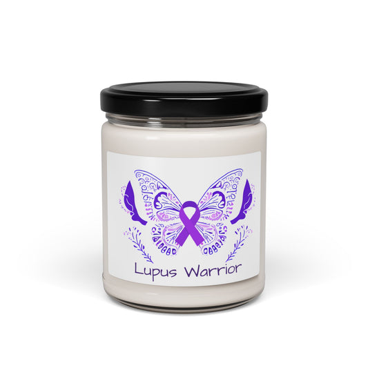 Lupus Warrior Scented Soy Candle, 9oz