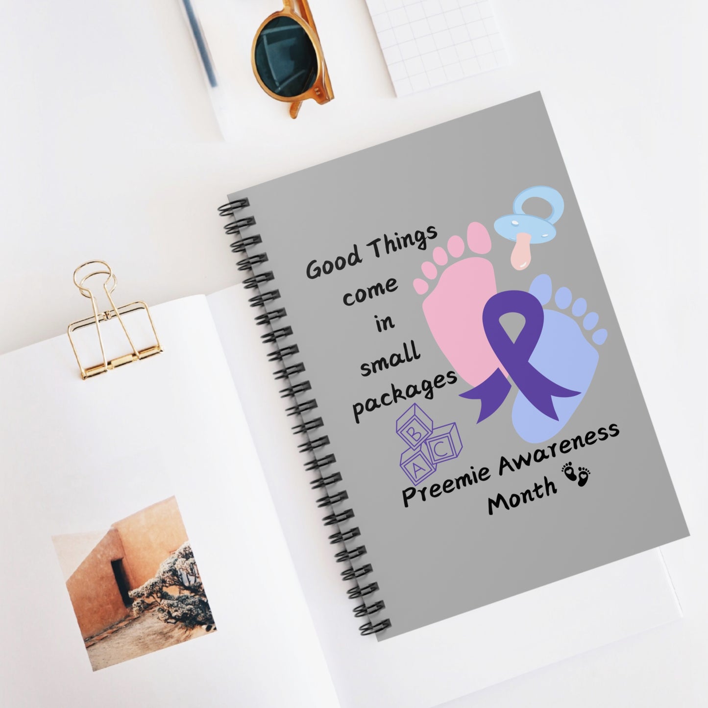 Preemie Awareness Prematurity Awareness Spiral Notebook - Ruled Line