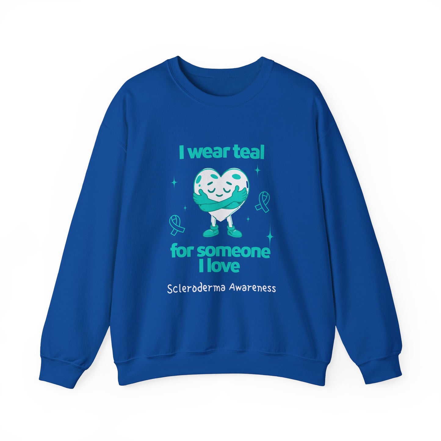 Scleroderma Awareness I Wear Teal for Someone I Love Unisex Crewneck Sweatshirt