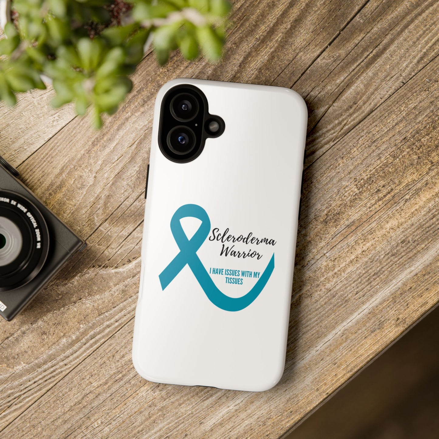 iPhone scleroderma warrior tough phone Cases