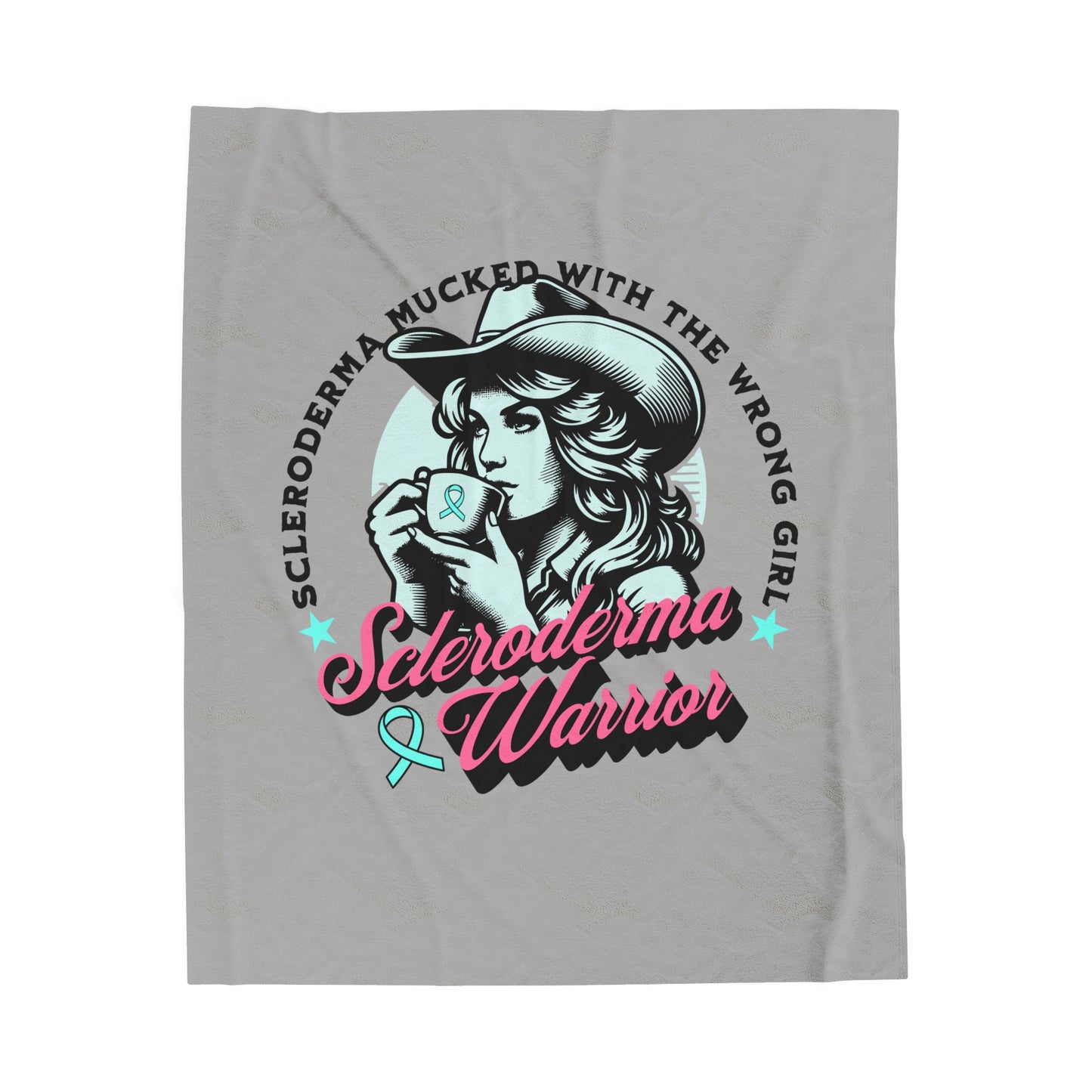 Scleroderma Warrior Velveteen Plush Blanket